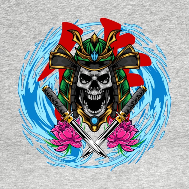 Samurai Skull by Harrisaputra